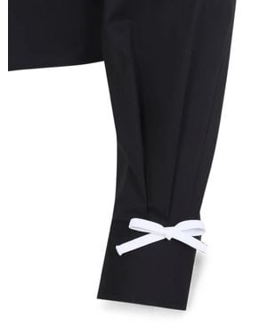 Moschino Bow-Detail Jacket - Black