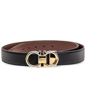 Ferragamo Gancini Belt - White