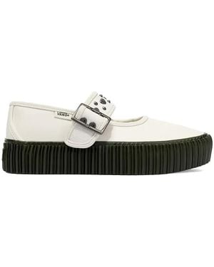 Vans Creeper Mary Jane Studded Buckle Trainers - White