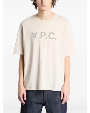 A.P.C. Grand Logo-Print T-Shirt - White