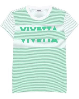 Vivetta Striped T-Shirt - Green