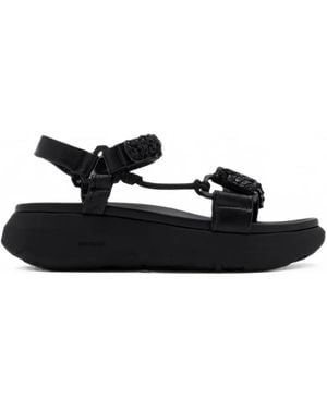 Onwuad Gabe Woven-Leather Platform Sandals - White