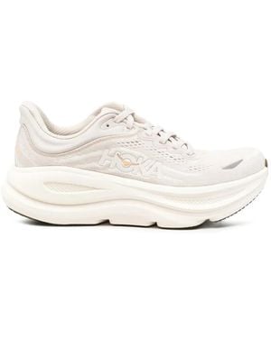 Hoka One One Zapatillas Con Parche Del Logo - Blanco