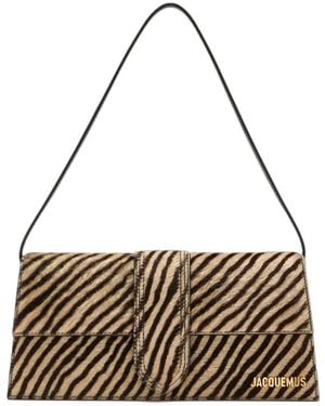 Jacquemus The Long Bambino Animal-Print Shoulder Bag - Metallic