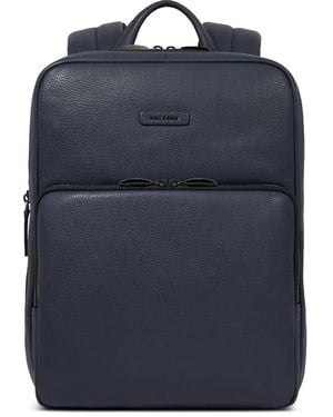 Piquadro Rucksack Mit Logo-Schild - Blau