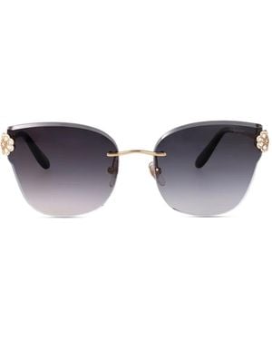 Chopard Verzierte Cat-Eye-Sonnenbrille - Blau