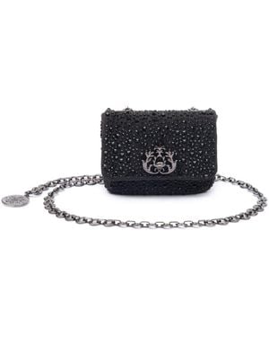 Isla Nano Jolie Crystal-Embellished Mini Bag - White