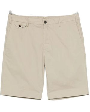Incotex Button-fastening cotton shorts - Natur