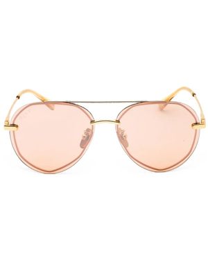 DIFF Lenox Pilot-Frame Sunglasses - Pink