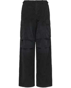 Fendi Cotton Trousers - Black