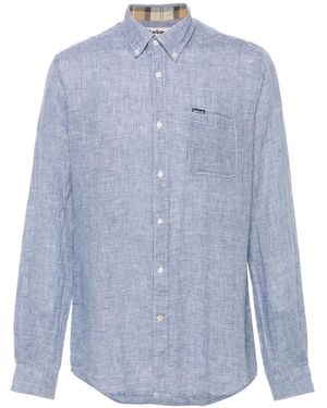 Barbour Linton Tailored Long-Sleeved Shirt - Blue