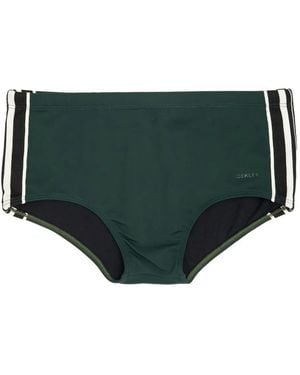 Osklen Stripe-Detail Swim Briefs - Green
