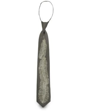 Kapital Silk Tie - White