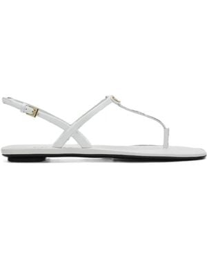Prada Sandalen Mit Triangel-Logo - Weiß