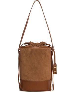 Fabiana Filippi Suede-Leather Bucket Bag - Brown