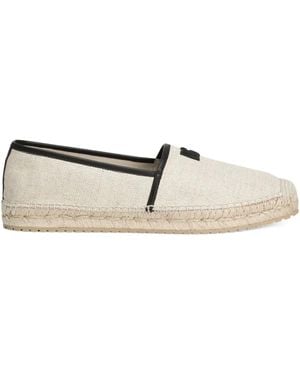 Dolce & Gabbana Alpargatas con aplique del logo - Blanco