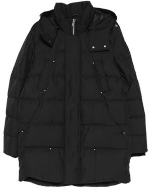 Moose Knuckles Hooded Zip-Fastening Coat - Black