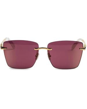 BVLGARI Rimless Square-Frame Sunglasses - Purple