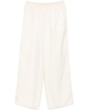 TOTEME Silk Palazzo Pants - White