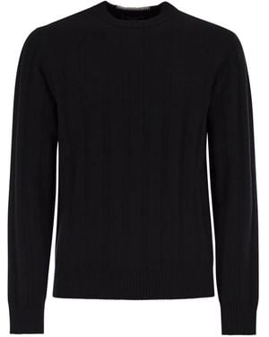 Peserico Pull À Col Nervuré - Noir