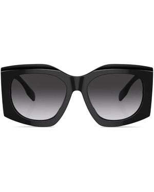 Burberry Madeline Geometric-Frame Sunglasses - Black