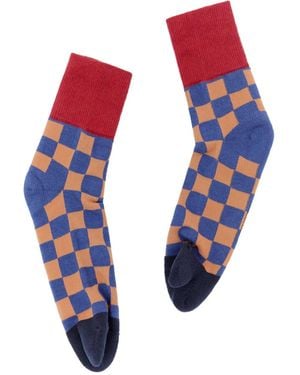 Brain Dead Colour-Block Socks - Orange
