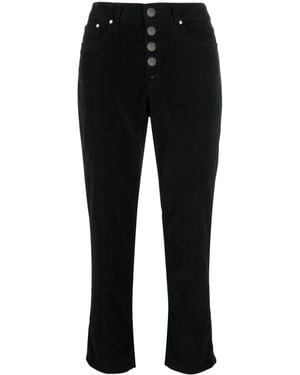 Dondup Koons Button-Fly Cropped Pants - Black