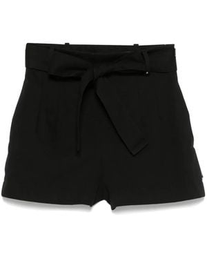 Moncler Cotton Blend Shorts - Black