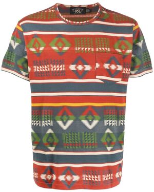 RRL グラフィック Tシャツ - レッド