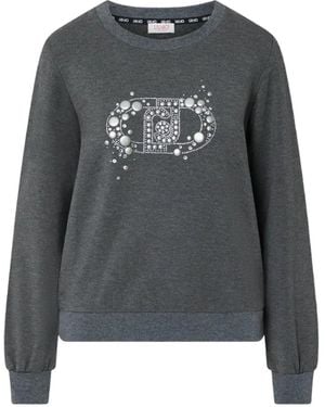 Liu Jo Sudadera Con Logo Con Detalles - Gris
