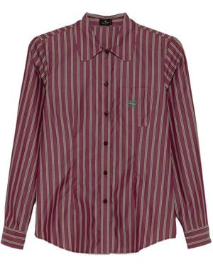 Etro Striped long-sleeve shirt - Lila