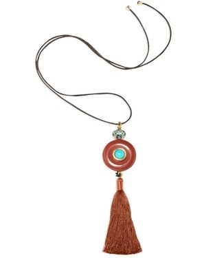 Jennifer Behr Arizona Halskette mit Quasten - Weiß