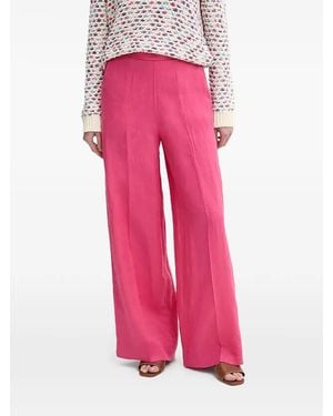 Benetton Wide-Leg Palazzo Trousers - Pink