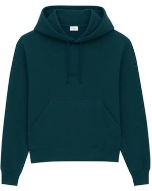 Saint Laurent Petrol Cotton Sweatshirt - Green