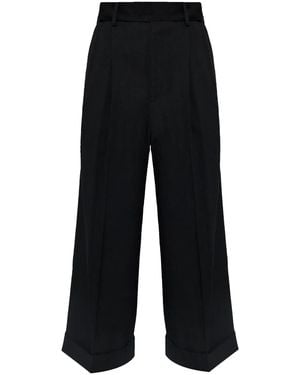 Yohji Yamamoto Pleated Trousers - Black