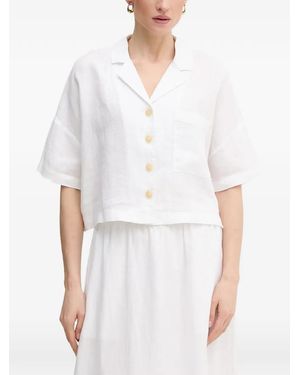 DKNY Chemise À Poche Plaquée - White