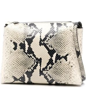 KHAITE Lina Medium Leather Crossbody Bag - Natural
