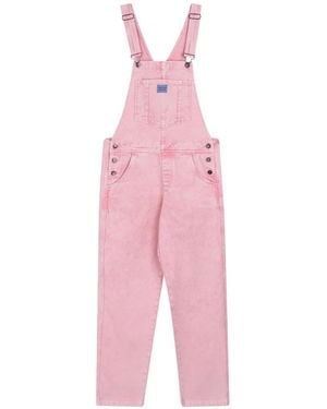 Favorite People Best Friends Garment-Dyed Overalls - Pink