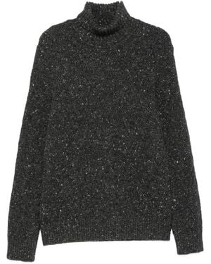 Eleventy Roll-Neck Sweater - Black