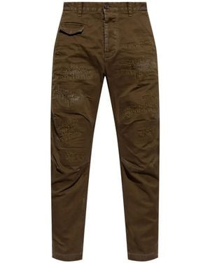 DSquared² Sexy ダメージ チノパンツ - ブラウン
