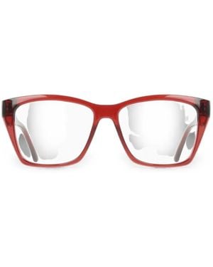 Ferragamo Eyewear Square-Frame Glasses - Red