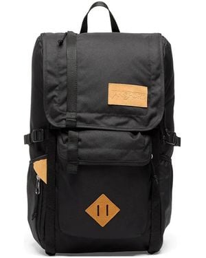 Jansport Rugzak Met Logopatch - Zwart
