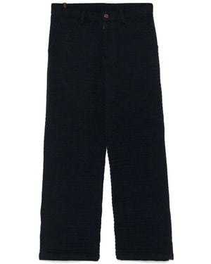Isa Boulder Cotton Trousers - Blue