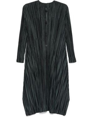 Pleats Please Issey Miyake Meteor Shower コート - ブラック