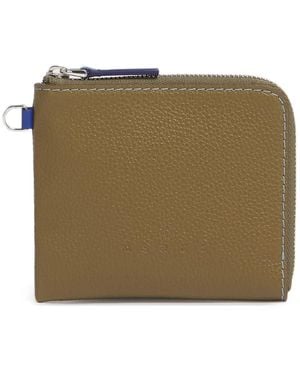 Marni Leren Portemonnee - Naturel
