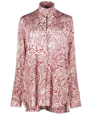 Ellery Bluse Mit Geometrischen Print - Pink
