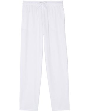 Vilebrequin Terry Drawstring Straight-Leg Trousers - White