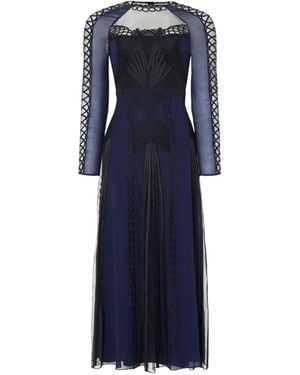 Temperley London Ariel Midi Dress - Blue
