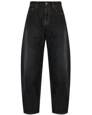 Palm Angels Straight-Leg Jeans - Black