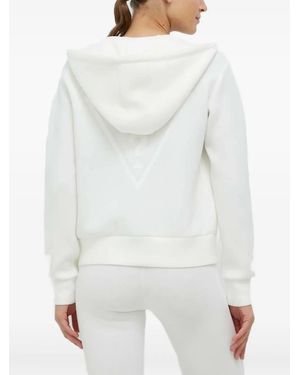 Guess Logo-Print Hoodie - White